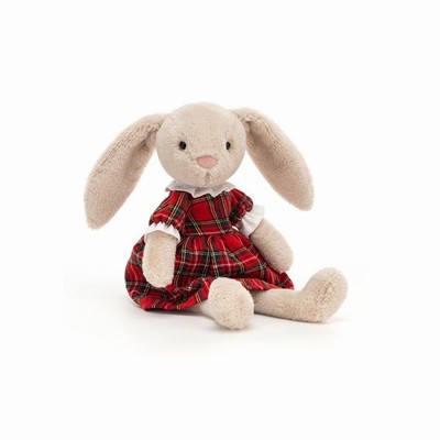 Jellycat Lottie Bunny Tartan New Zealand | WJKDQ9632